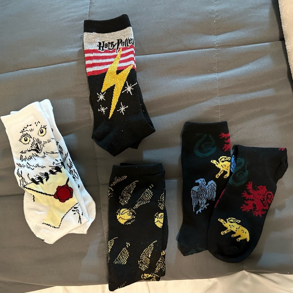 Harry Potter Crew Socks - 4 Pairs